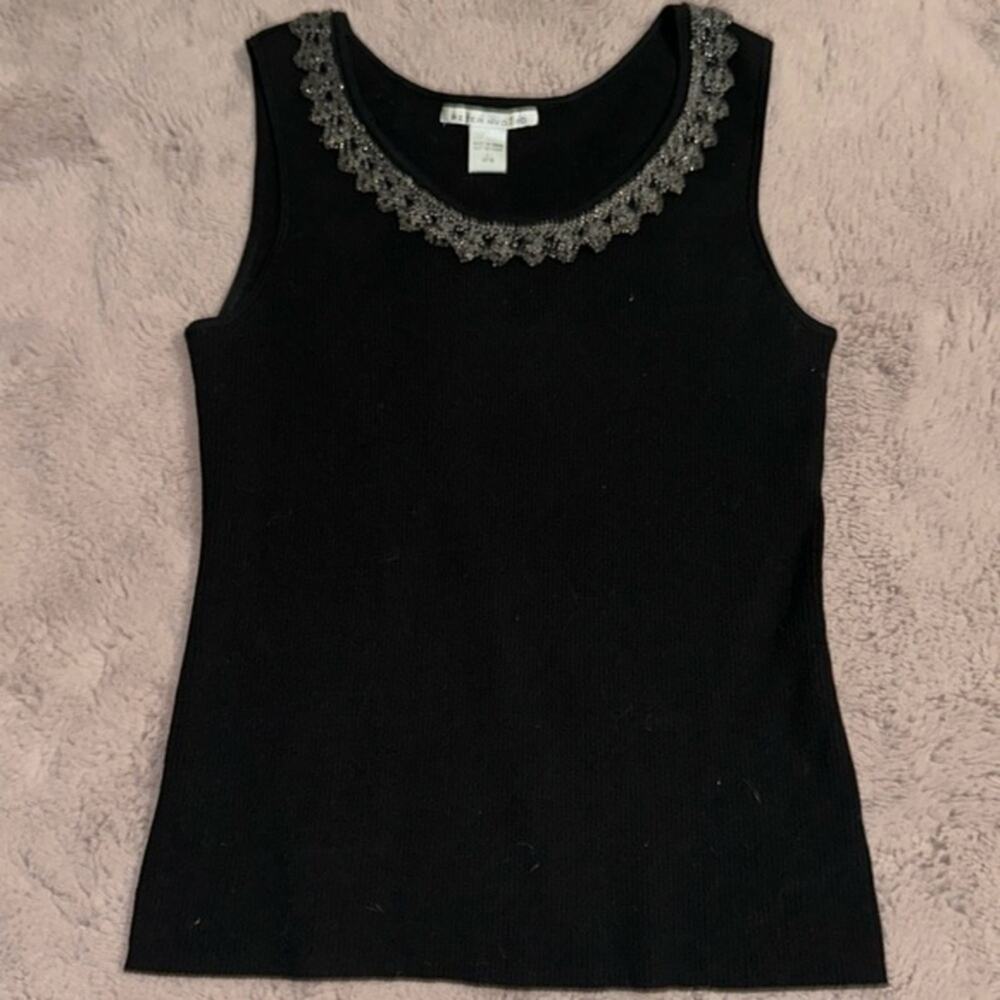 Stylish Peter Nygard Beaded Tank